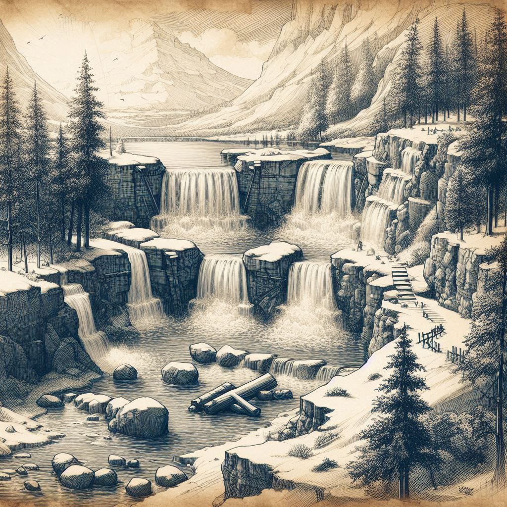 photo of a waterfall