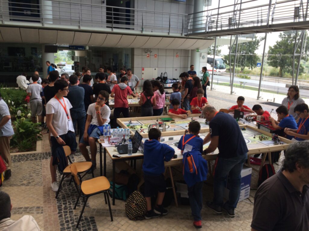 image of teams training their robot missions