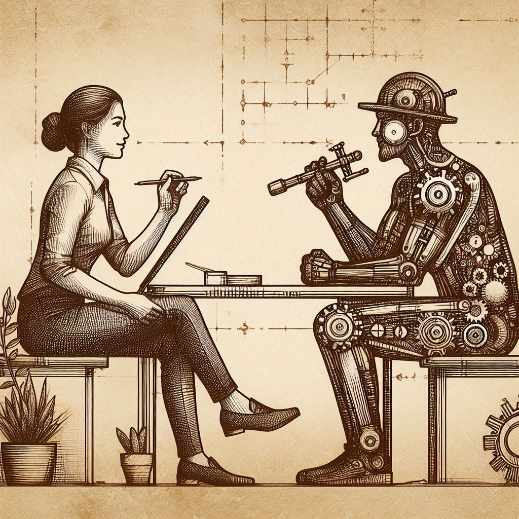 Description: image depicting a job interview