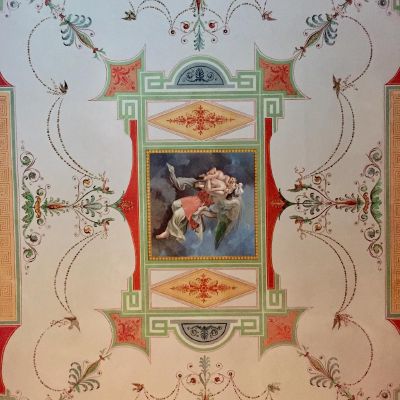 Sleeping under the angels #ceiling #painting