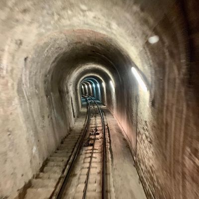 The tunnel  #nofilter  #funicular  #switzerland