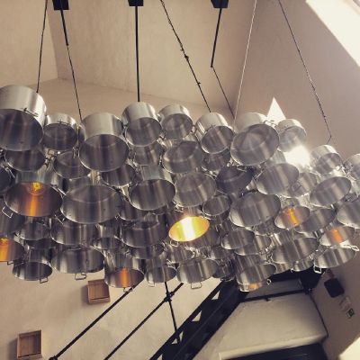 Under the chandelier I become food